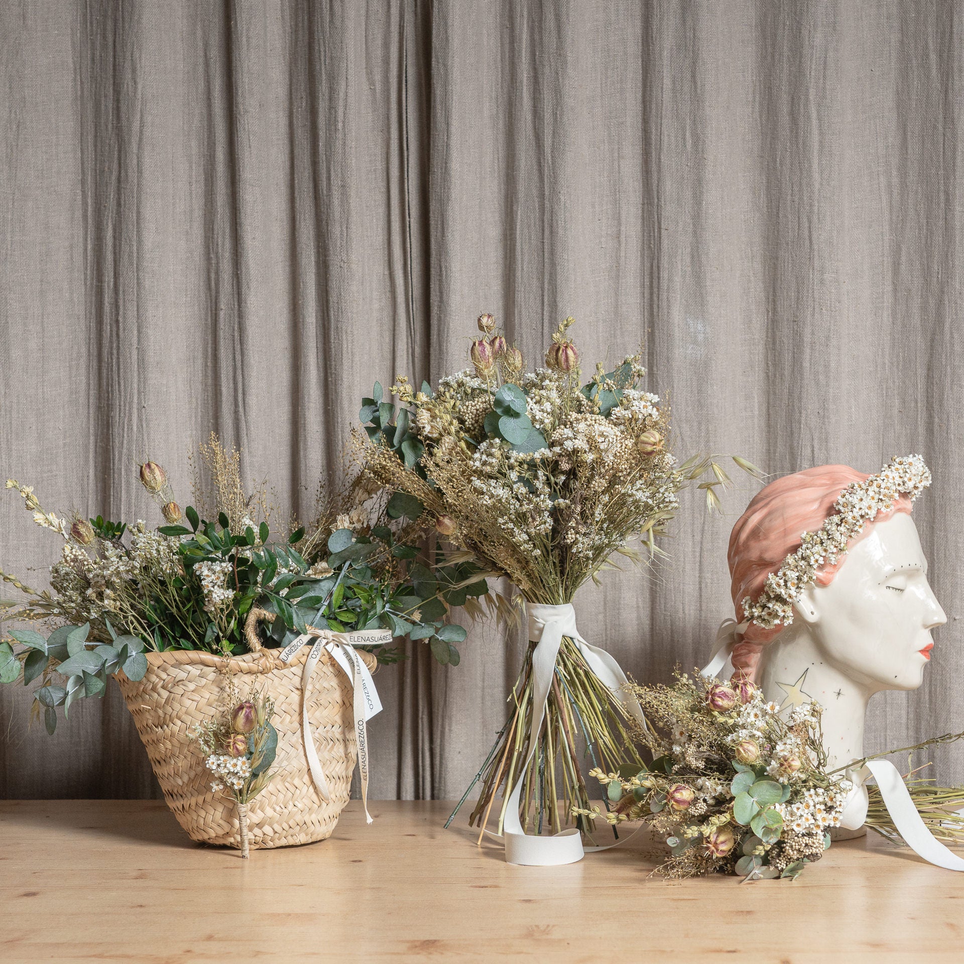Ramo de Novia con flores Silvestres Preservadas