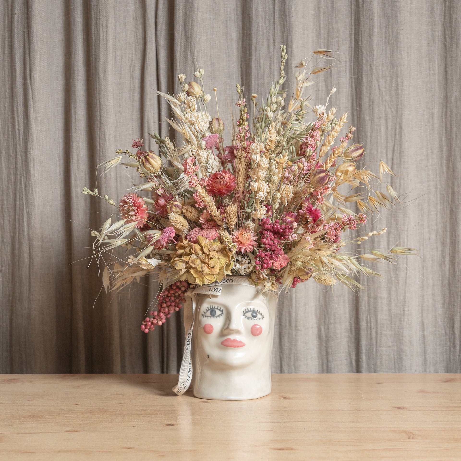 Jarrón Isabel I con Flores Preservadas 4