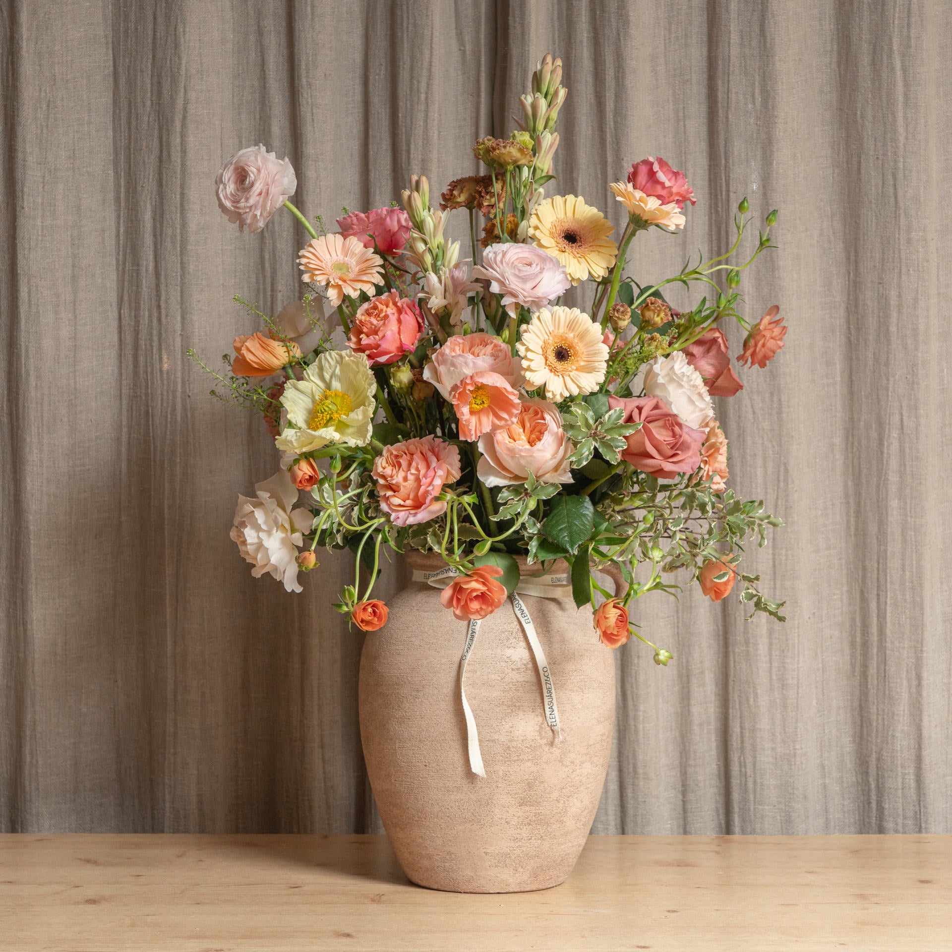 Jarrón Ánfora marrón Especial Día de la Madre